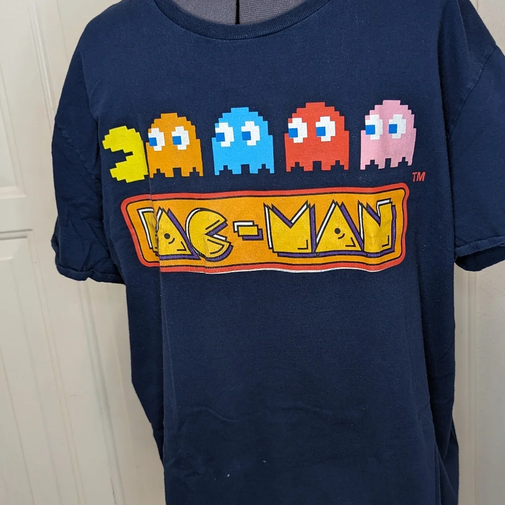 Pac-Man Men's Officially Licensed Retro Vintage Video Arcade Game Tee T-Shirt XL - Picture 1 of 4